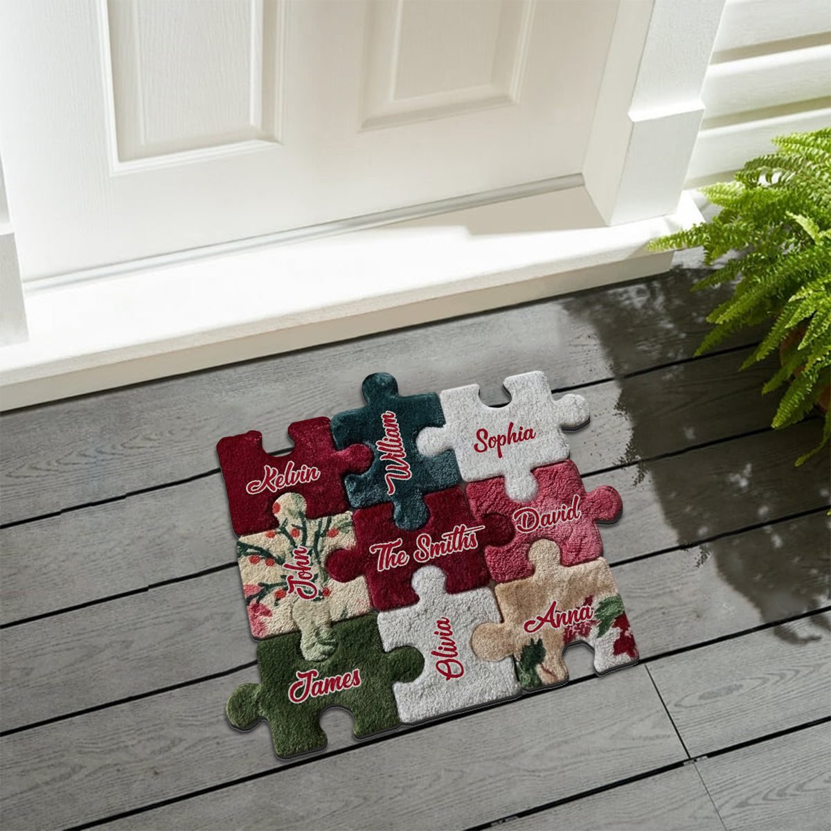 Merry Christmas - Personalized Family Non-Slip Tufted Rug