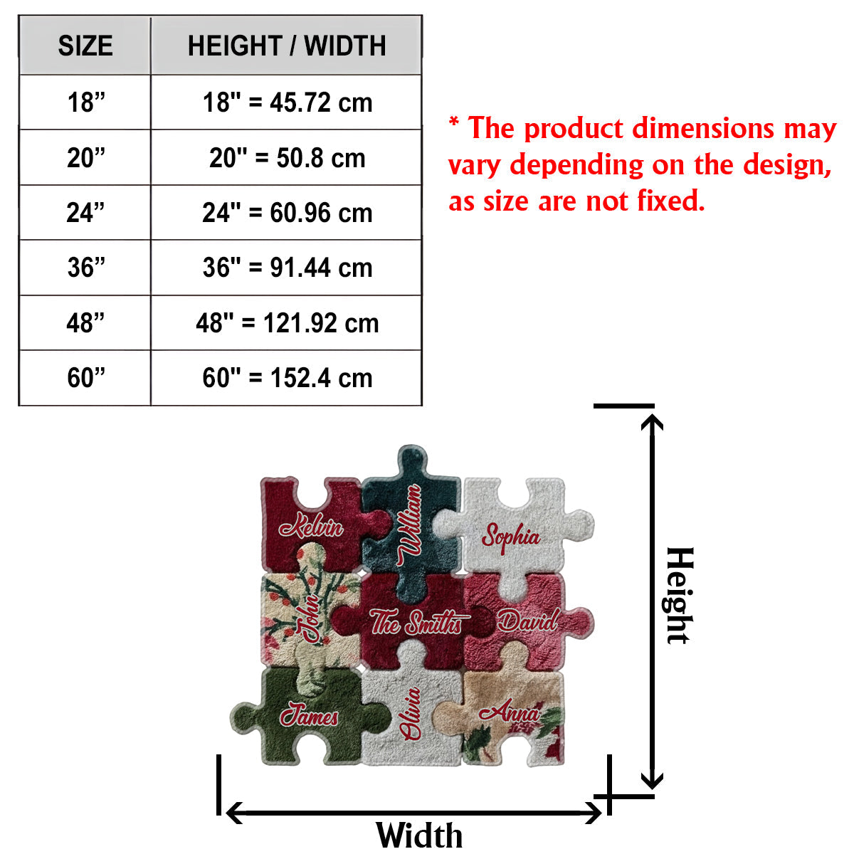 Merry Christmas - Personalized Family Non-Slip Tufted Rug