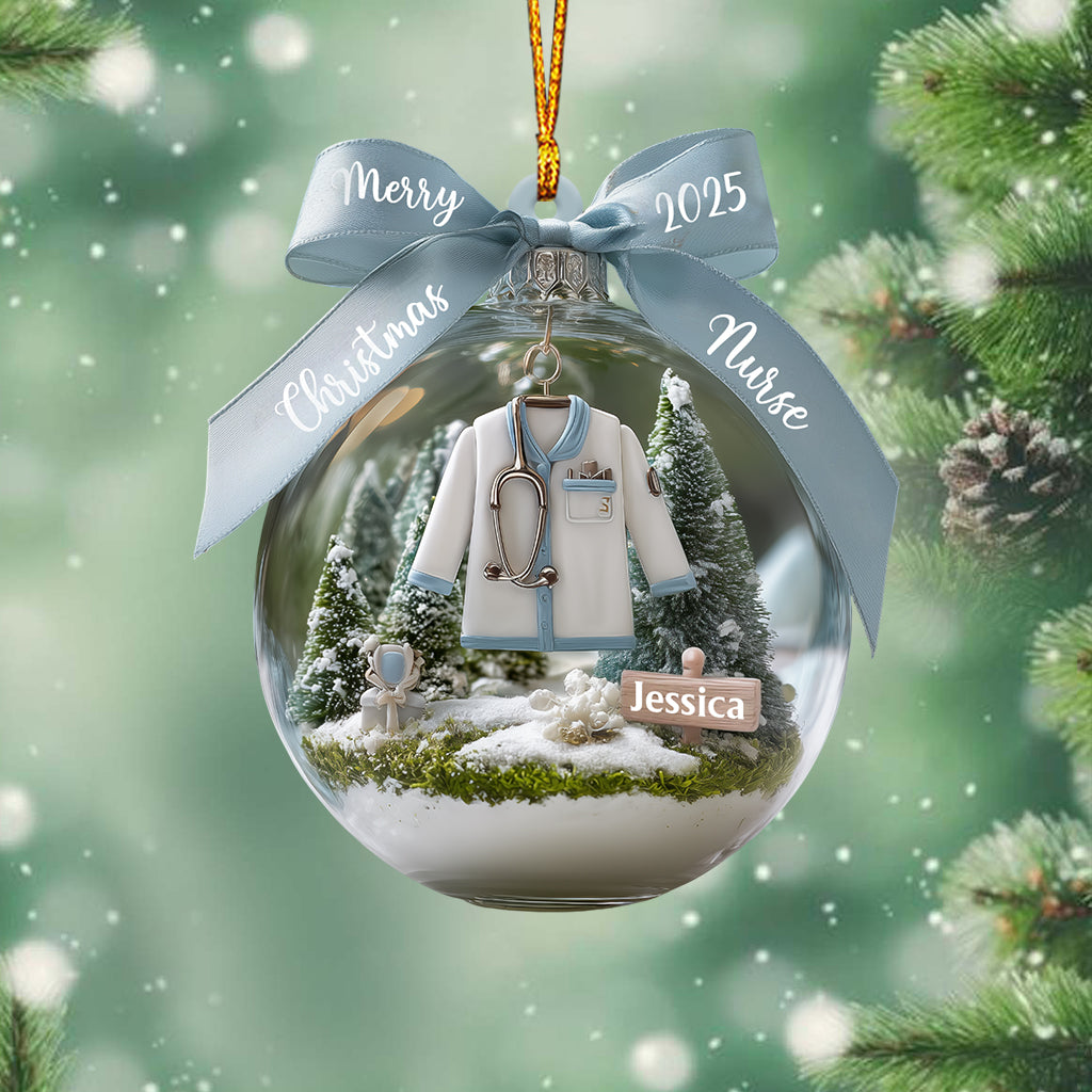 Awesome Nurse - Personalized Nurse Ornament
