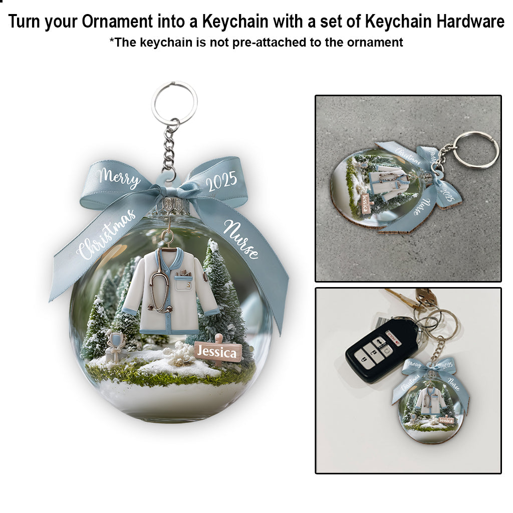 Awesome Nurse - Personalized Nurse Ornament