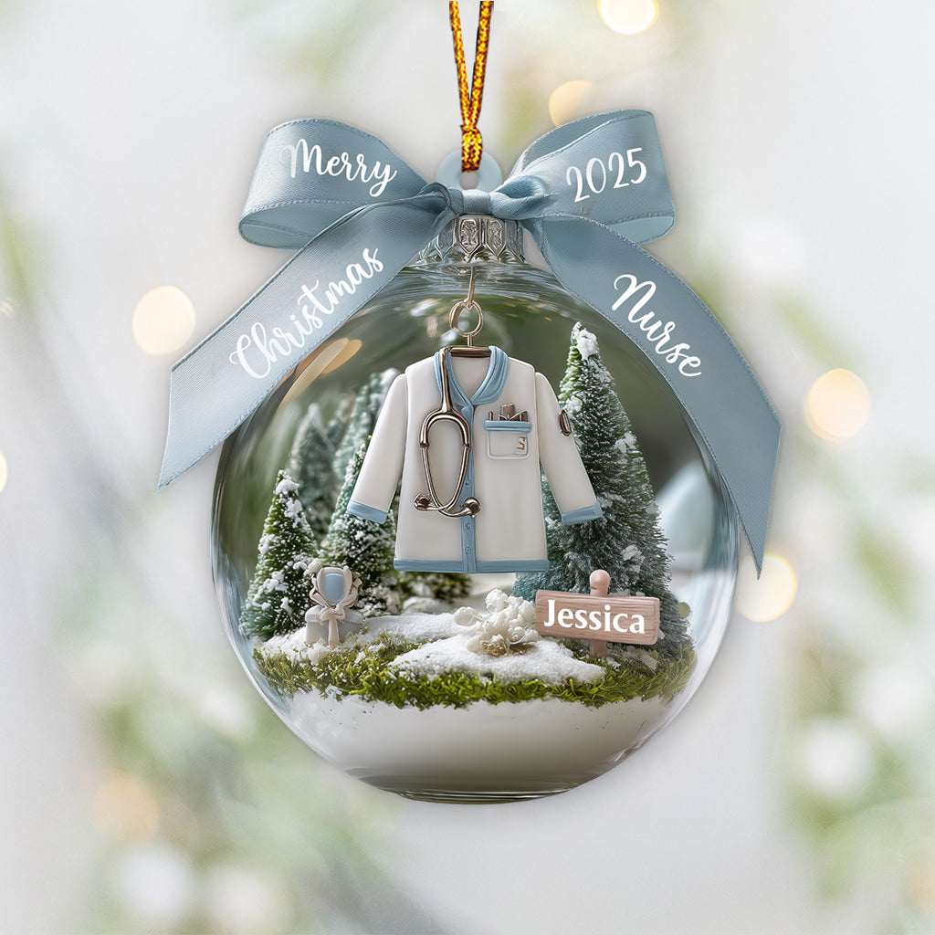 Awesome Nurse - Personalized Nurse Ornament