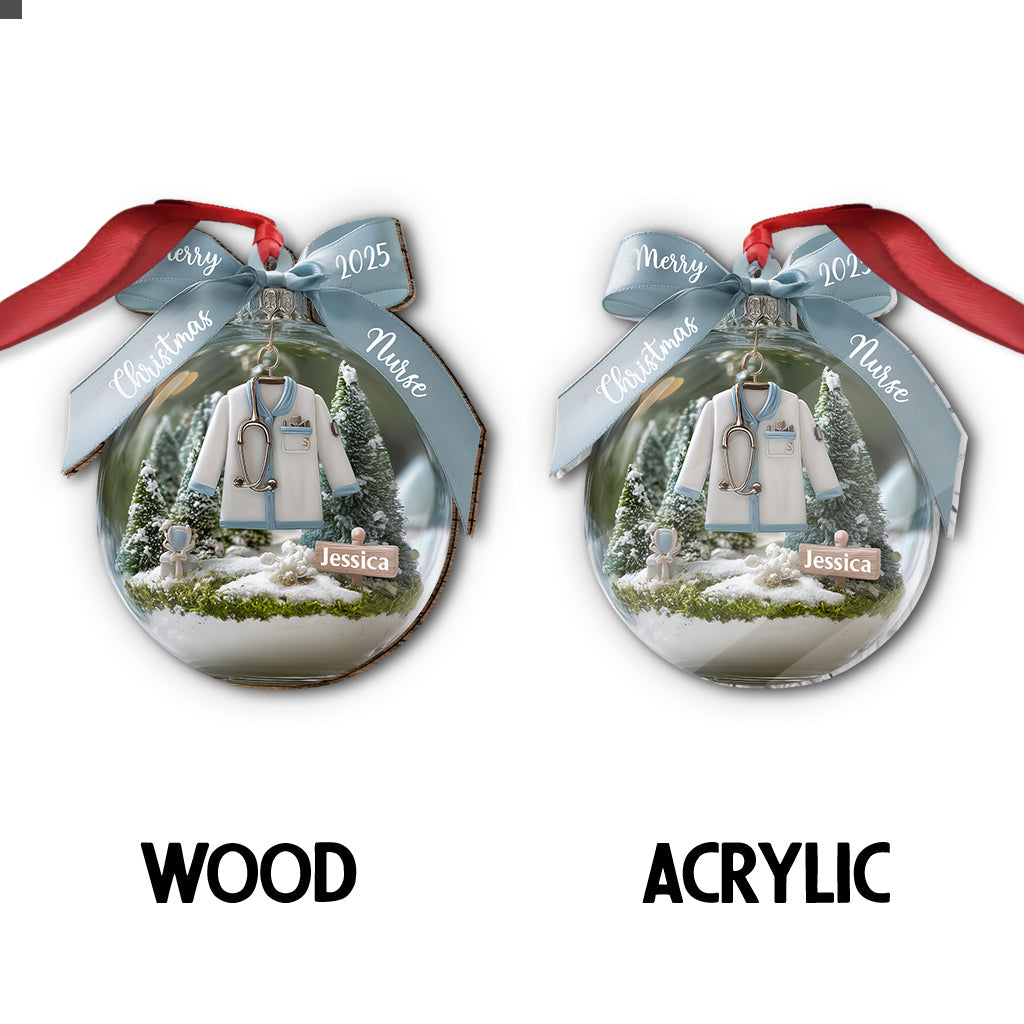 Awesome Nurse - Personalized Nurse Ornament