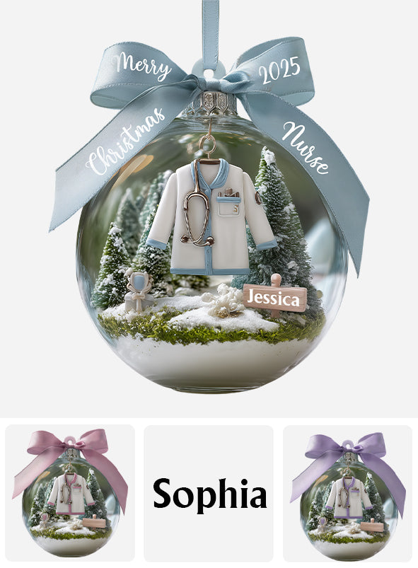Awesome Nurse - Personalized Nurse Ornament