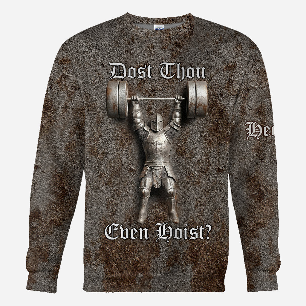 Dot Thou Even Hoist? - T-shirt de fitness personnalisé intégral