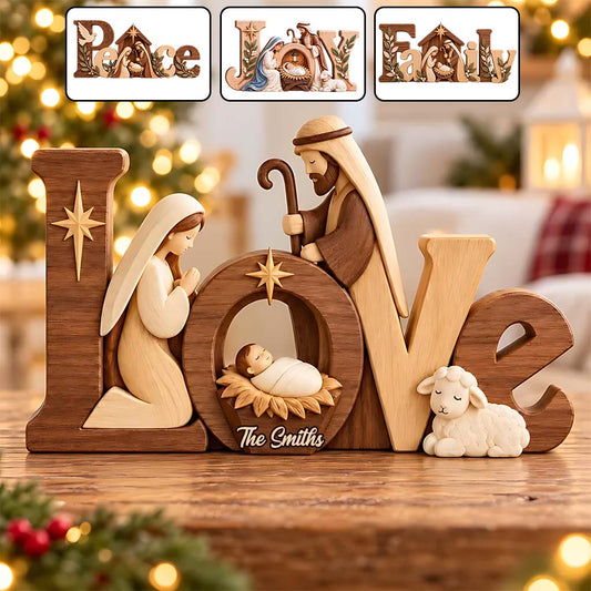 Faith - Personalized Christian Custom Shaped Wood Plaque