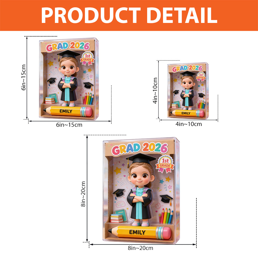 Preschool Kindergarten Graduation - Personalized Kid Custom Shaped Acrylic Plaque