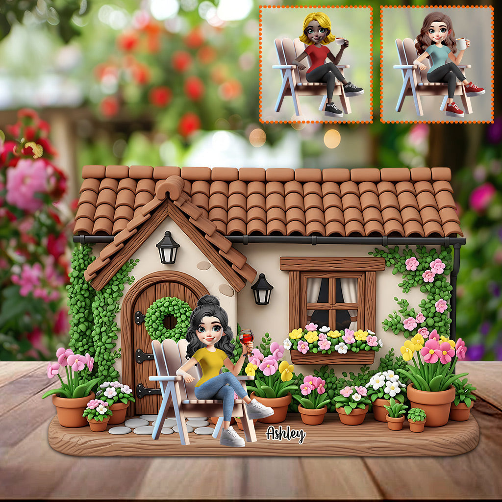 My Beautiful Garden - Personalized Gardening Custom Shaped Acrylic Plaque