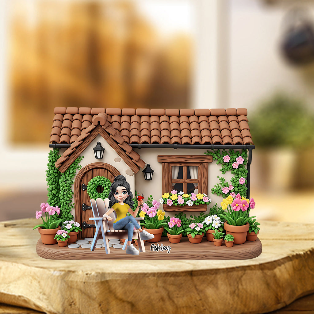 My Beautiful Garden - Personalized Gardening Custom Shaped Acrylic Plaque