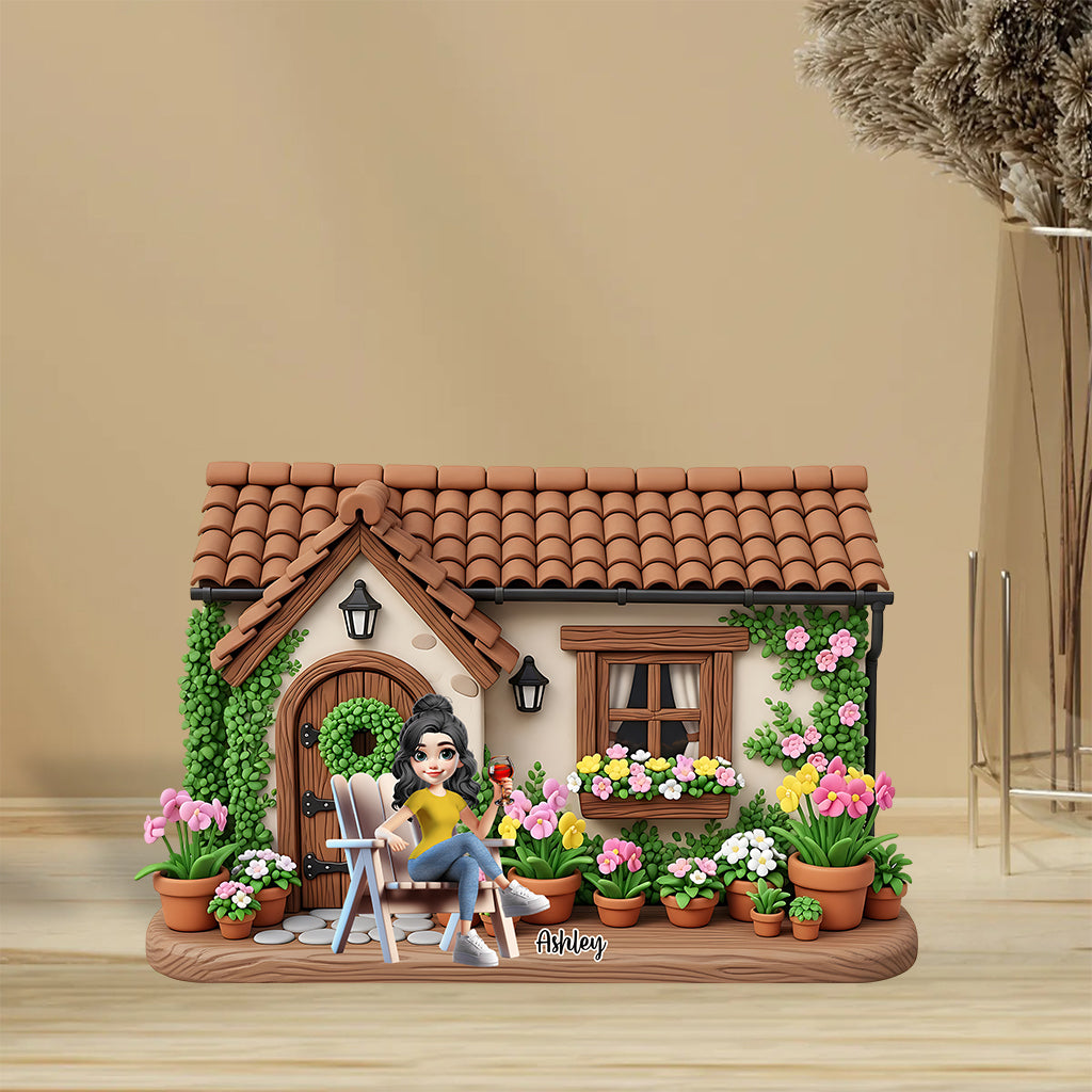 My Beautiful Garden - Personalized Gardening Custom Shaped Acrylic Plaque