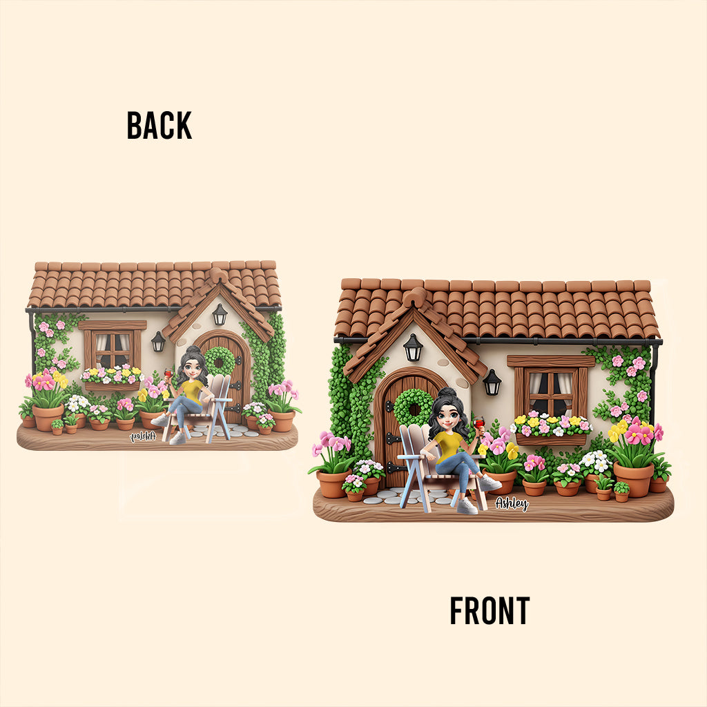 My Beautiful Garden - Personalized Gardening Custom Shaped Acrylic Plaque