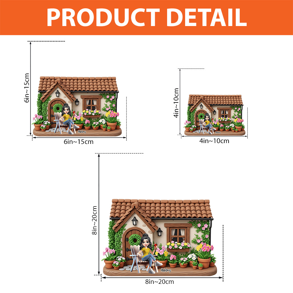 My Beautiful Garden - Personalized Gardening Custom Shaped Acrylic Plaque