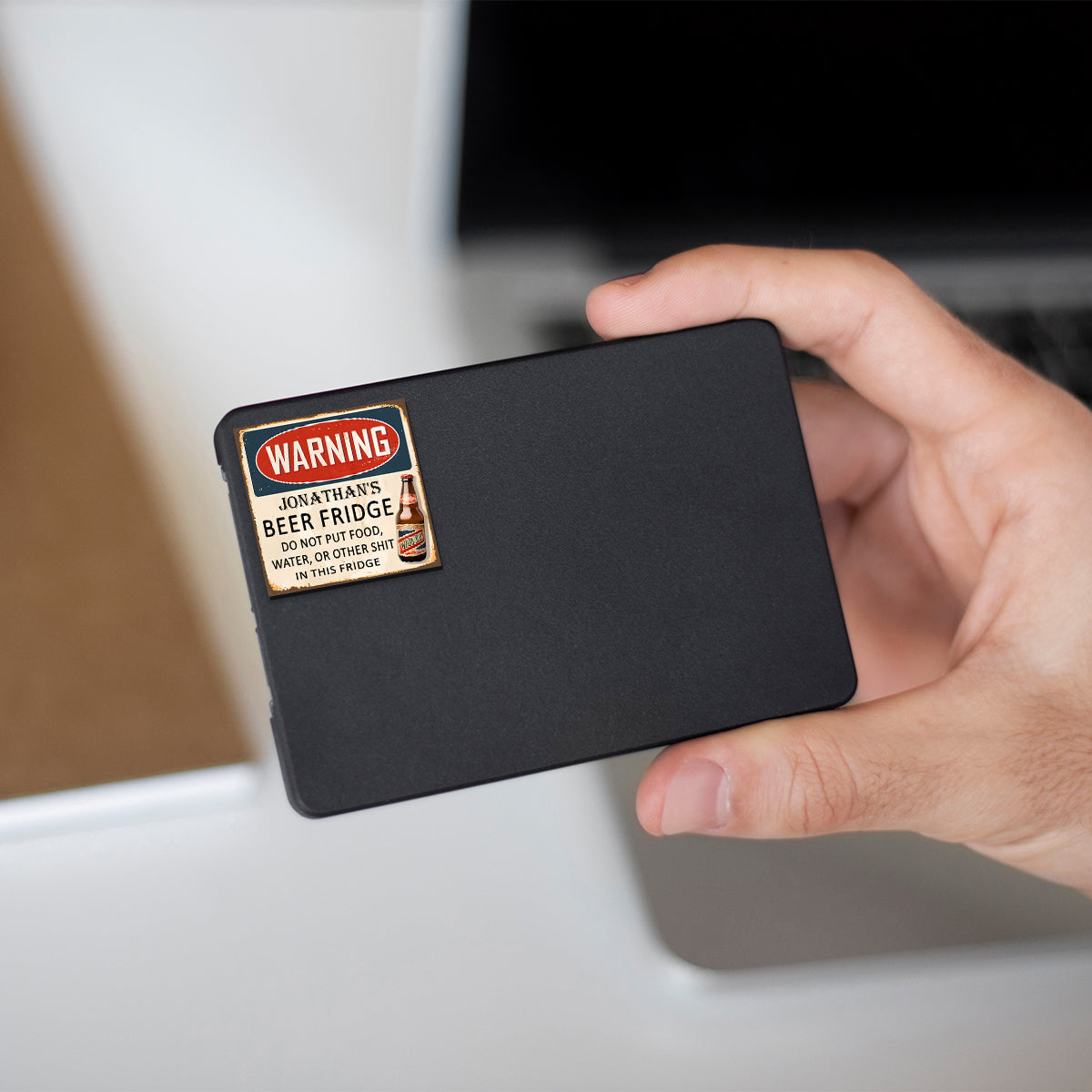 Beer Fridge - Personalized Beer Magnet