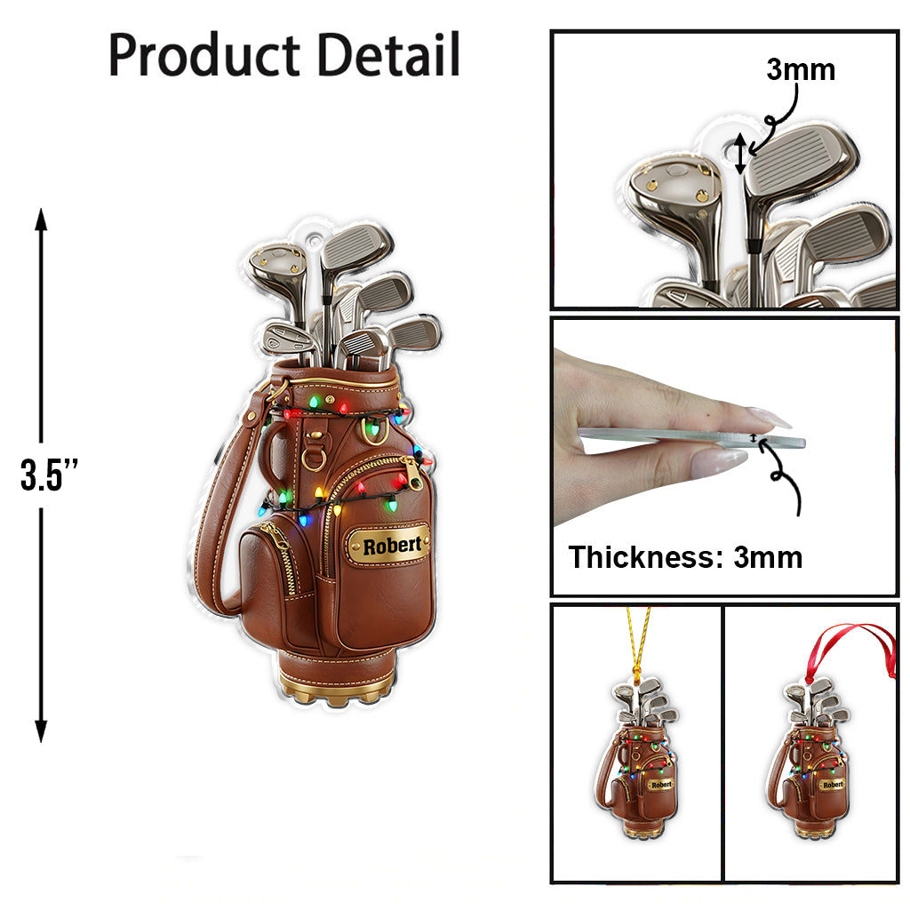 Merry Christmas - Personalized Golf Ornament