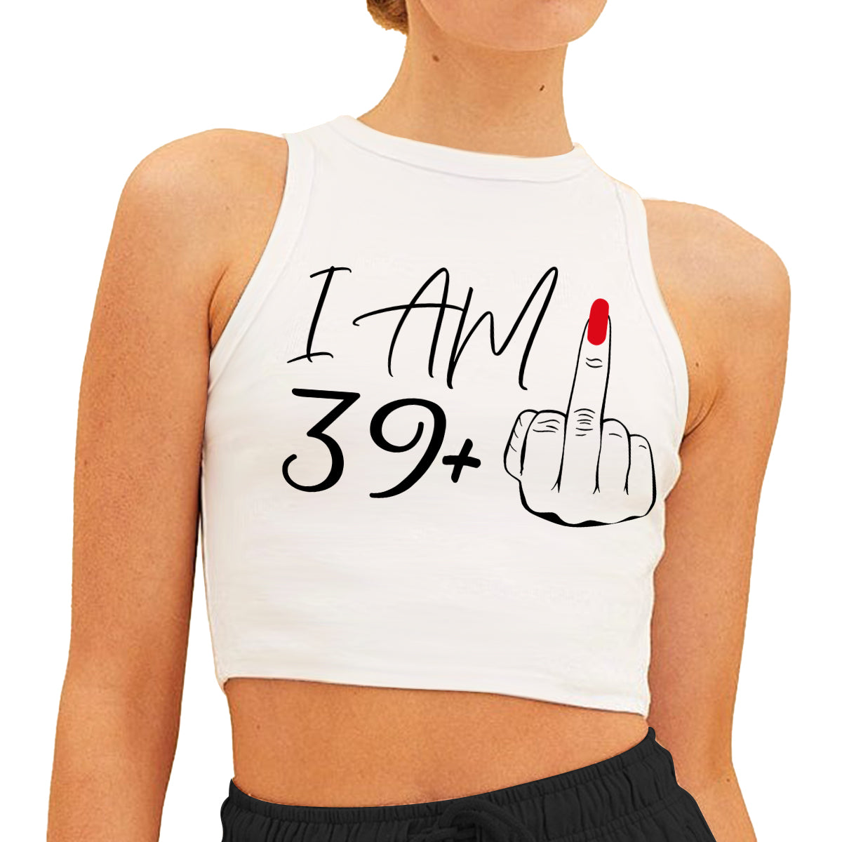 Birthday Gift - Personalized Birthday Crop Tank Top
