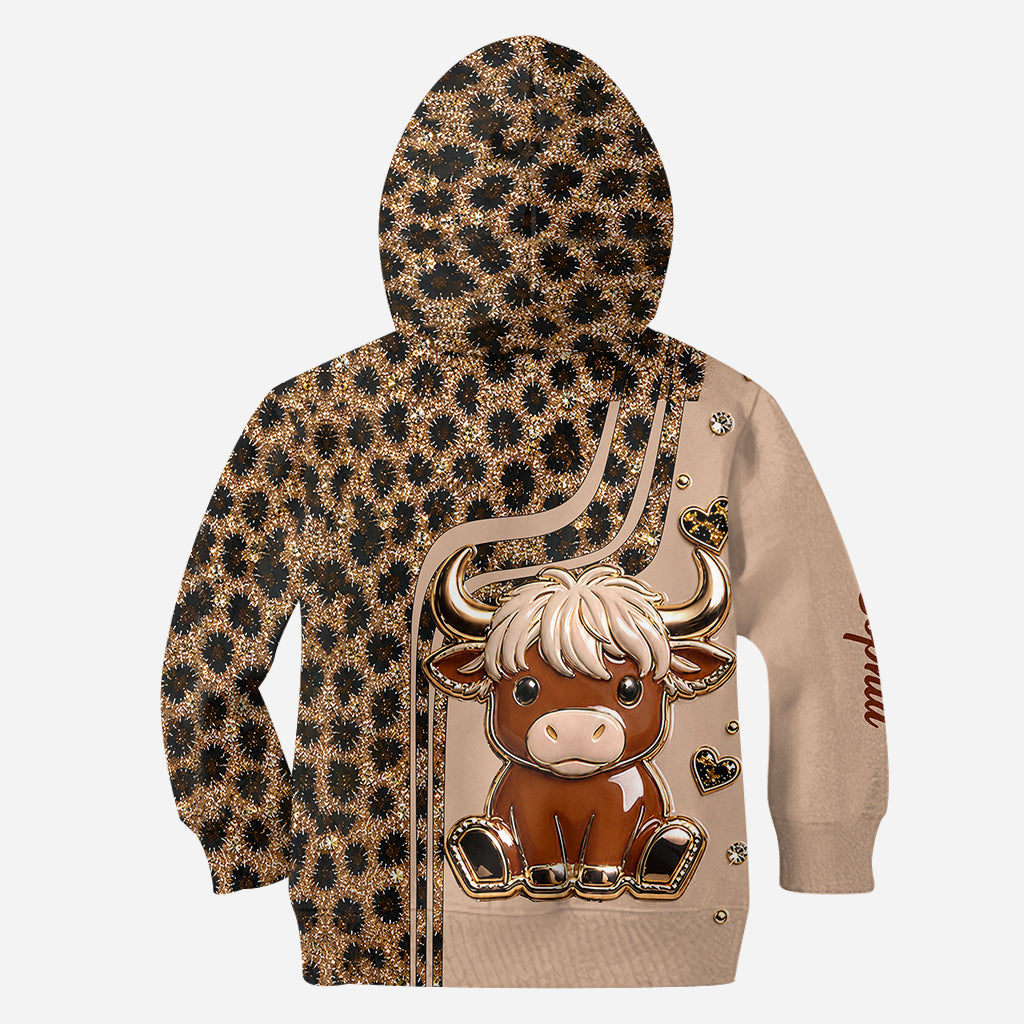 Cute Highlandcow - Personalized Highland Cow Hoodie and Leggings