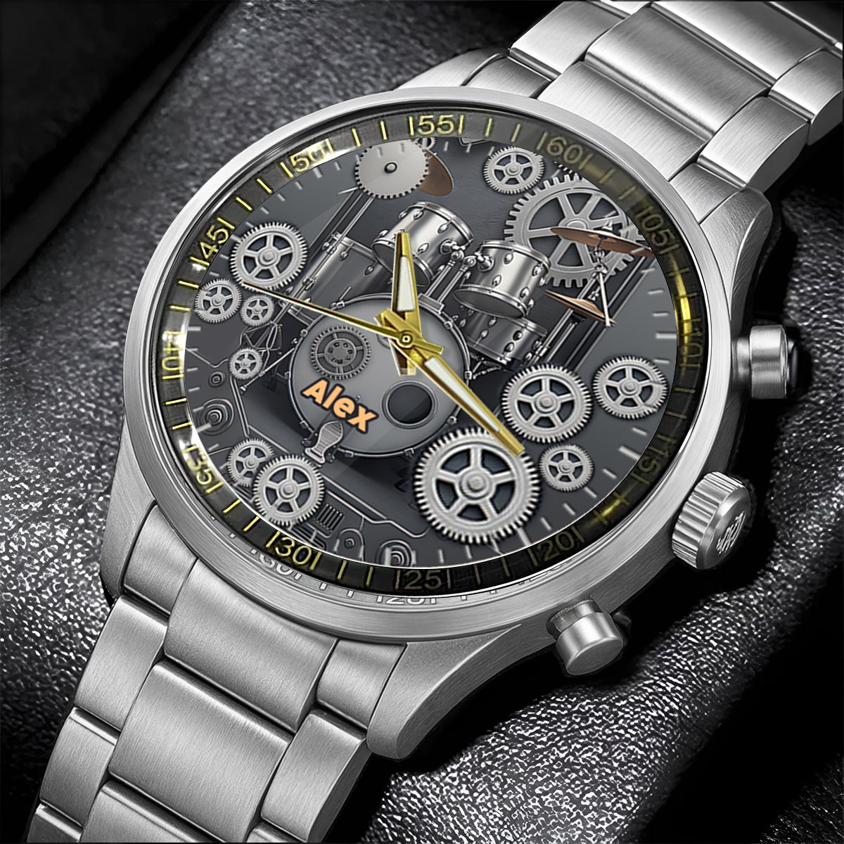 Vie de batteur - Montre-bracelet personnalisée pour batteur