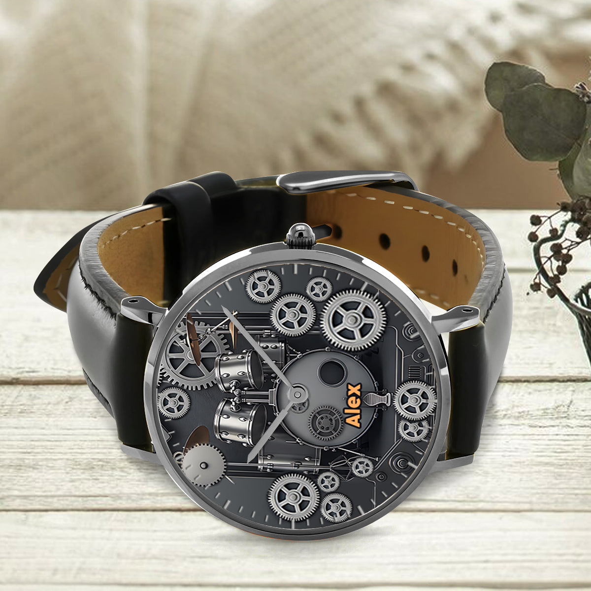 Vie de batteur - Montre-bracelet personnalisée pour batteur