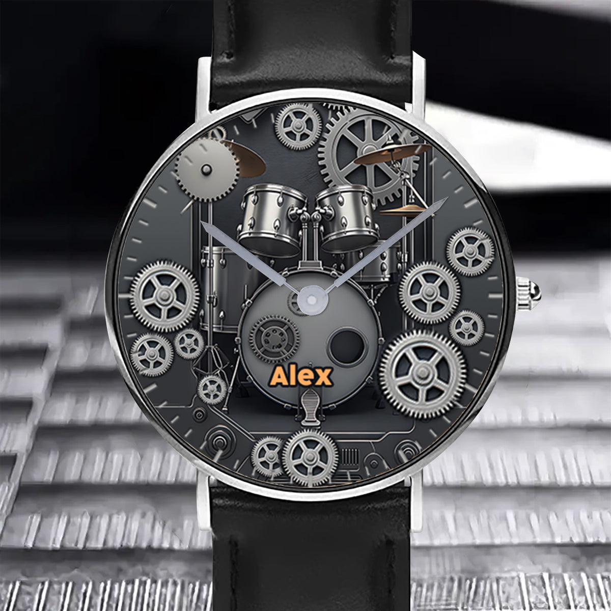 Vie de batteur - Montre-bracelet personnalisée pour batteur