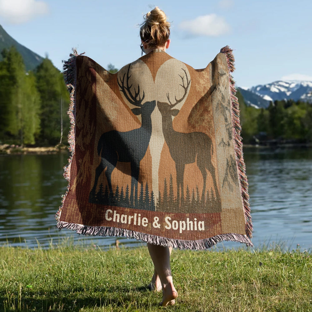 You & Me We Got This - Personalized Couple Woven Blanket