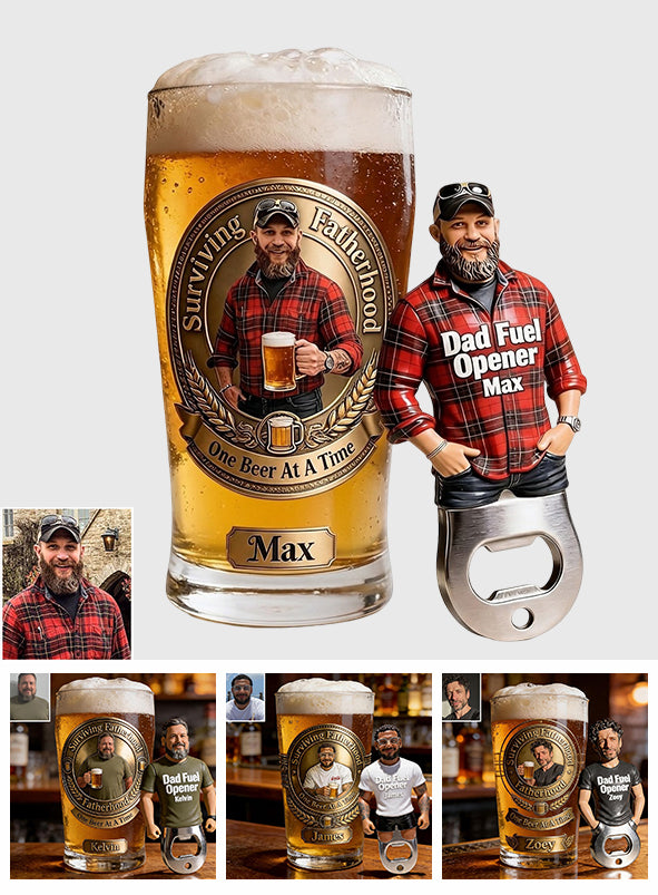Carburant de Papa - Chope à bière personnalisée