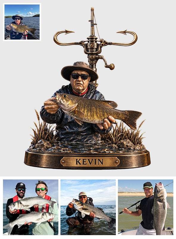 Fishing With Faith - Personalized Fishing 3D Plaque