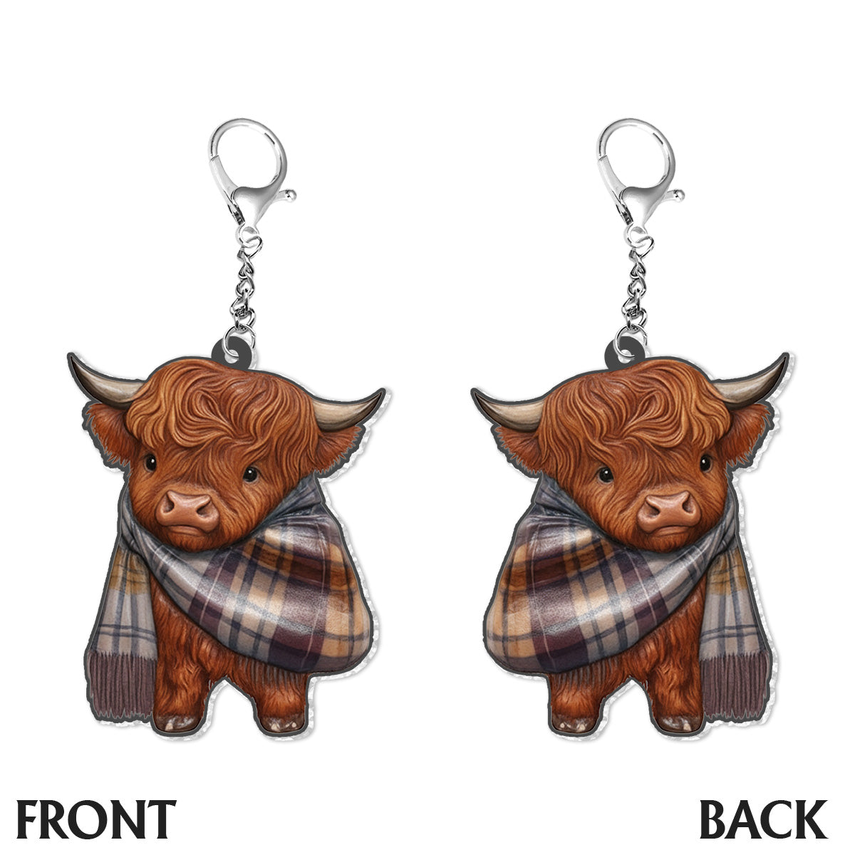 Adorable Highland Cow - Personalized Highland Cow Tote Bag