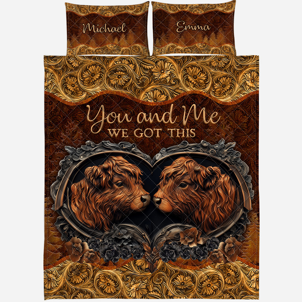 You & Me - Personalized Couple Quilt Set