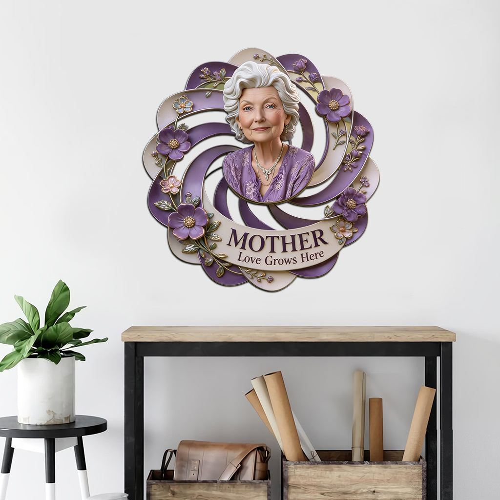 Nana Mother Garden - Personalisierte Metalltafel für Großmutter