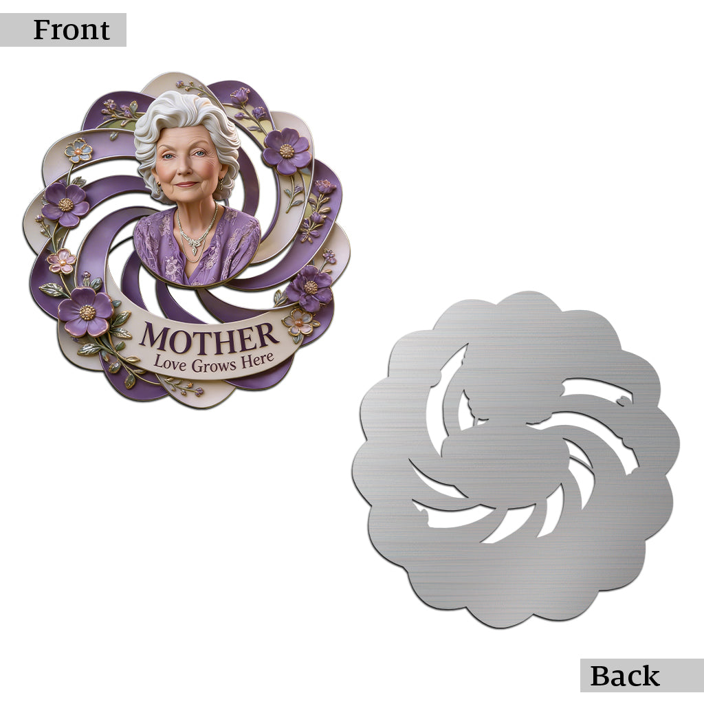 Nana Mother Garden - Personalisierte Metalltafel für Großmutter