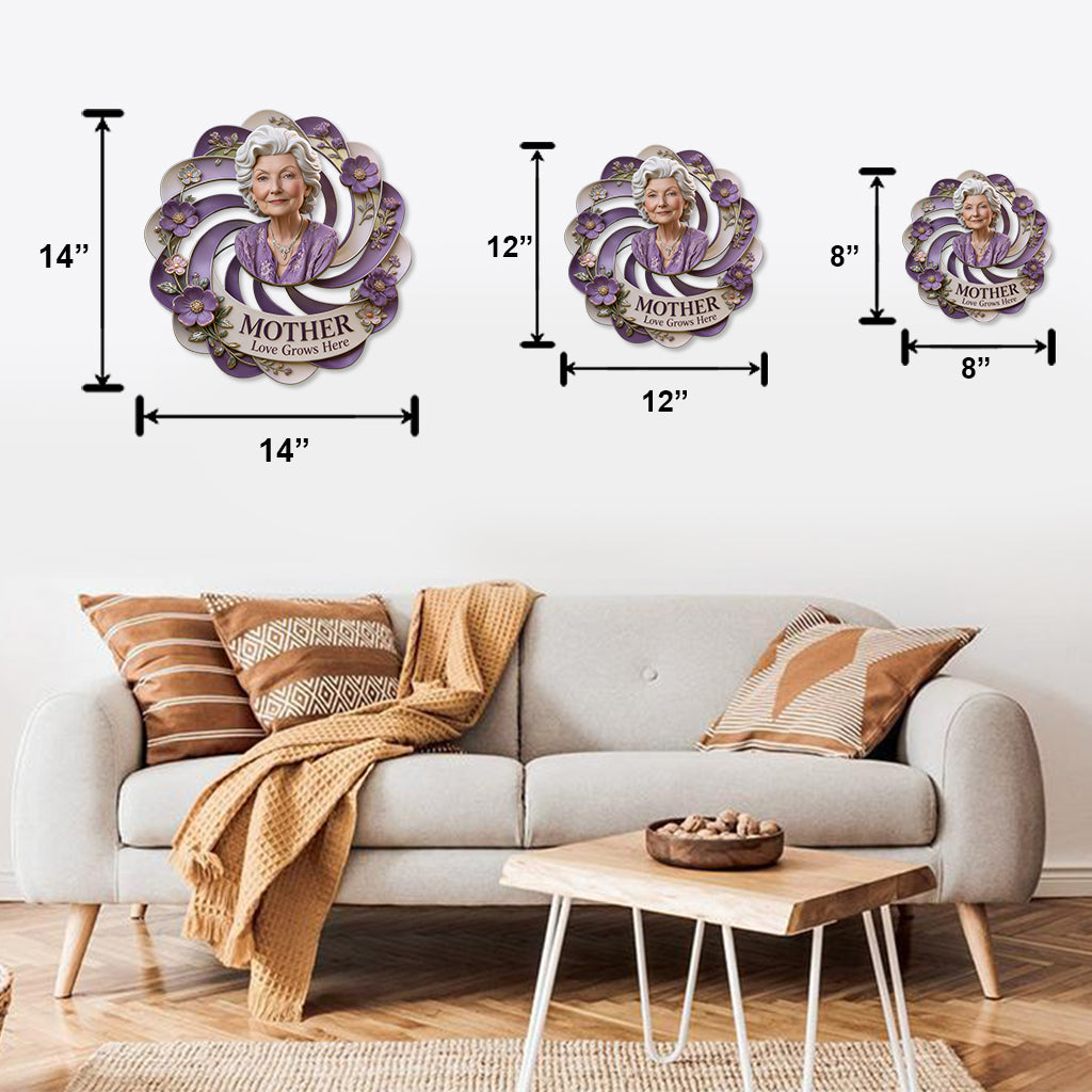 Nana Mother Garden - Personalisierte Metalltafel für Großmutter