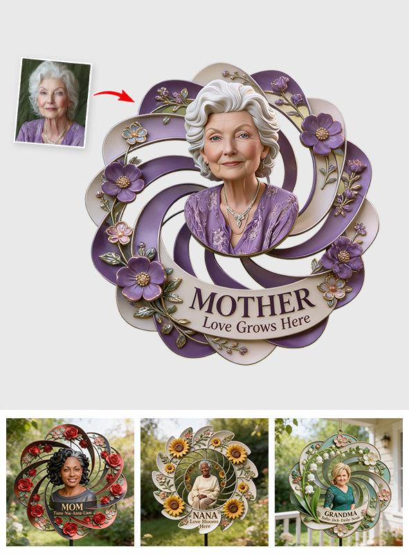 Nana Mother Garden - Personalisierte Metalltafel für Großmutter