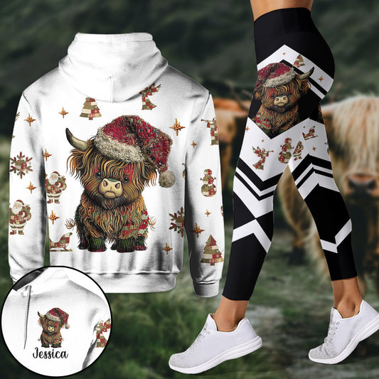 Cute Hightland Cow - Personalized Highland Cow Hoodie and Leggings