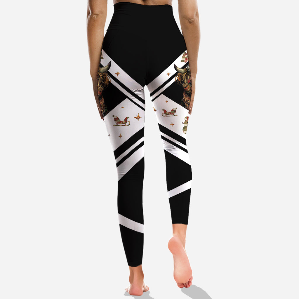 Cute Hightland Cow - Personalized Highland Cow Hoodie and Leggings