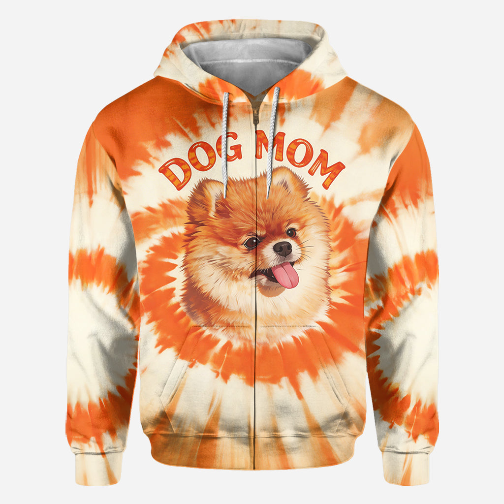 T-shirt Style Tie-Dye Pour Propriétaire de Chien - T-shirt Personnalisé