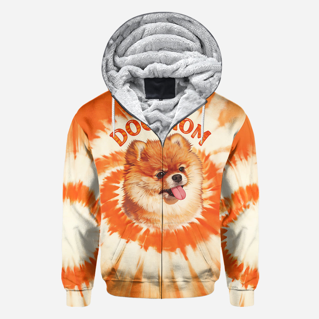 T-shirt Style Tie-Dye Pour Propriétaire de Chien - T-shirt Personnalisé