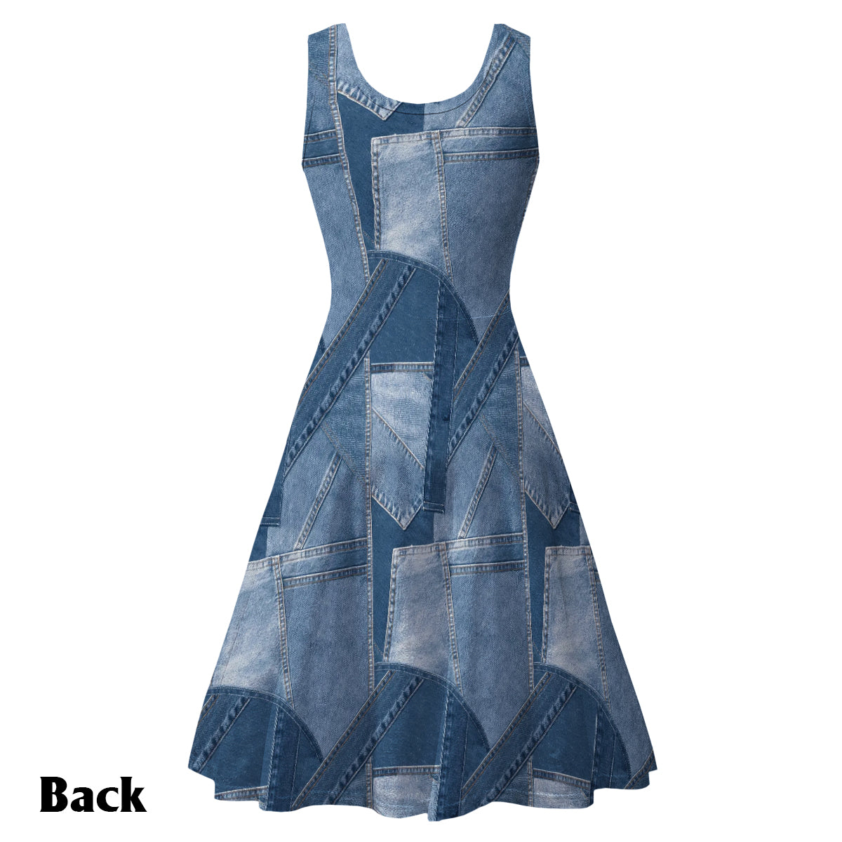 Robe sans manches personnalisée avec un adorable bouledogue