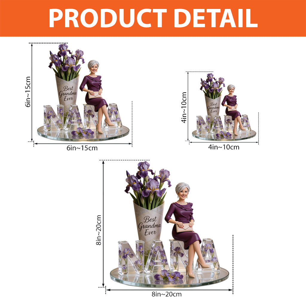 Custom Any Photo Perfect Gift For Mom, Grandma - Personalized Mother Custom Shaped Acrylic Plaque