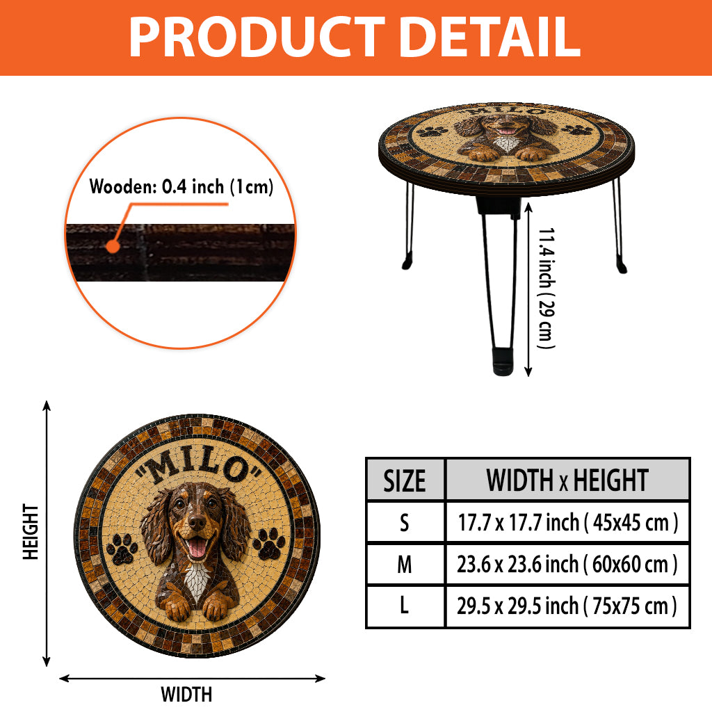 Beautiful Pets - Personalized Dog Table Custom Shape