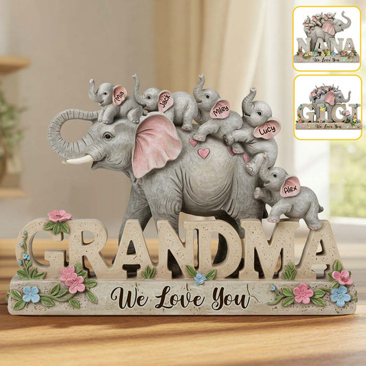 We Love You - Personalized Mother Custom Shaped Acrylic Plaque