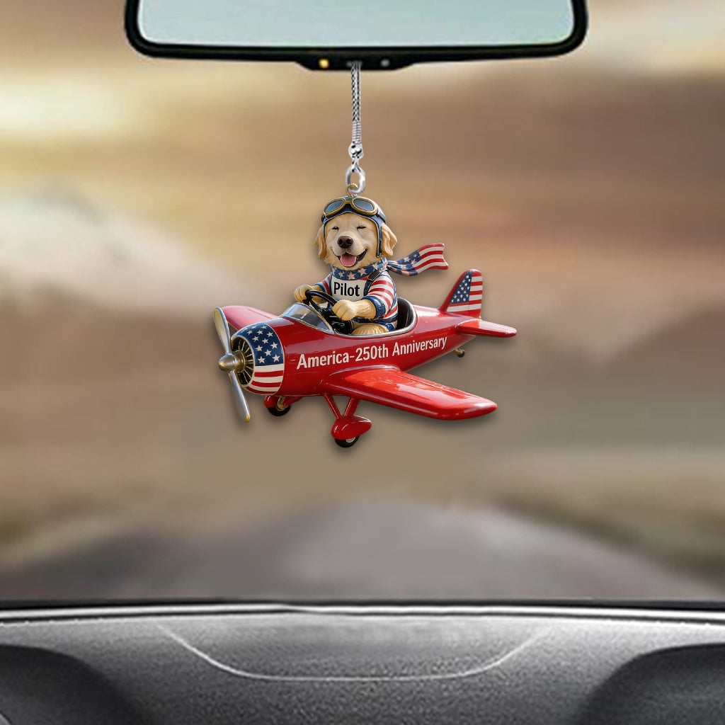 Frohen Jahrestag - Personalisierte Hundewagen Ornament