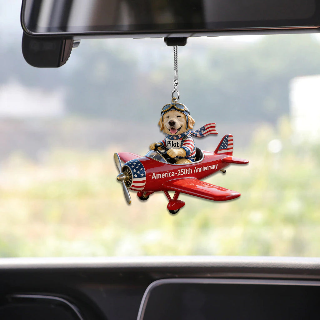 Frohen Jahrestag - Personalisierte Hundewagen Ornament