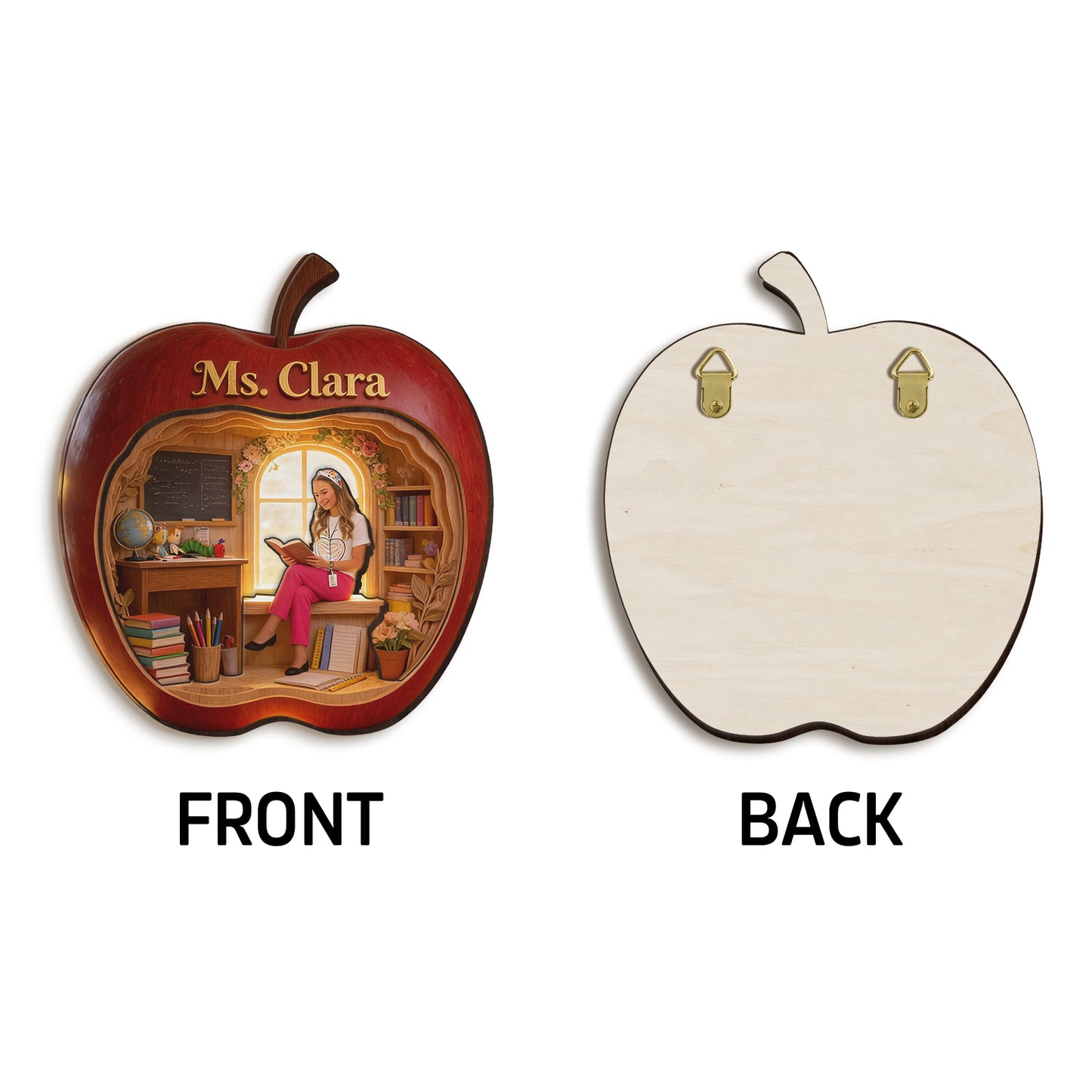 It's A Good Day To Teach Tiny Humans - Personalized Teacher Wooden Light Shadow Box