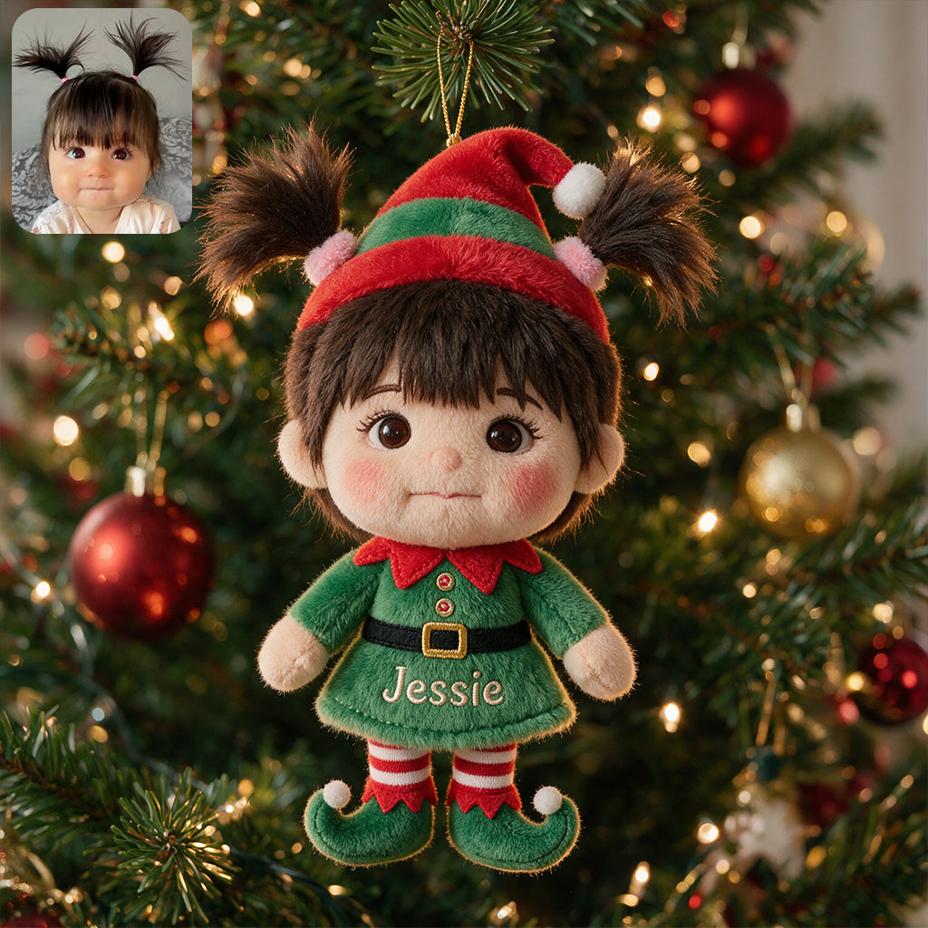 Little ELF - Personalized Kid Plush Ornament