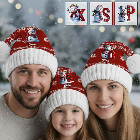 Merry Christmas - Personalized Family Santa Claus Hat