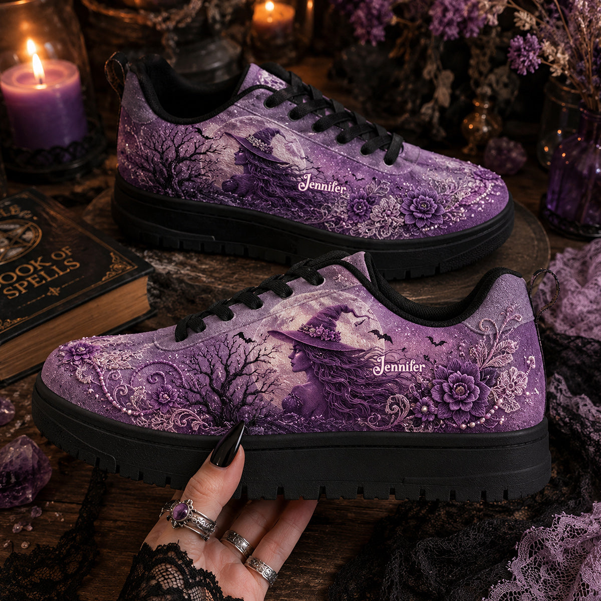 Witchy Vibe - Personalized Witch Sneakers
