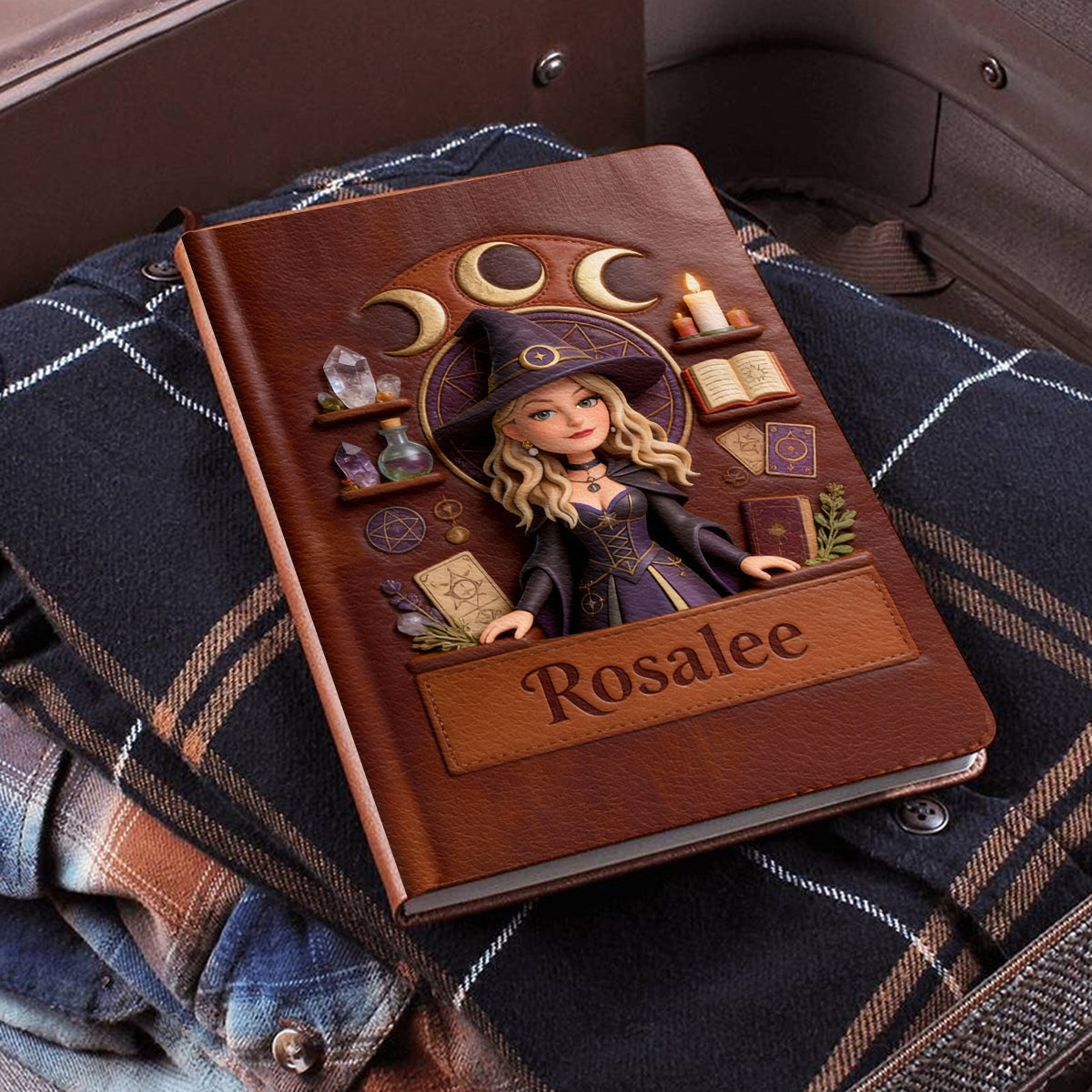 Magical Witch - Personalized Witch Leather Journal