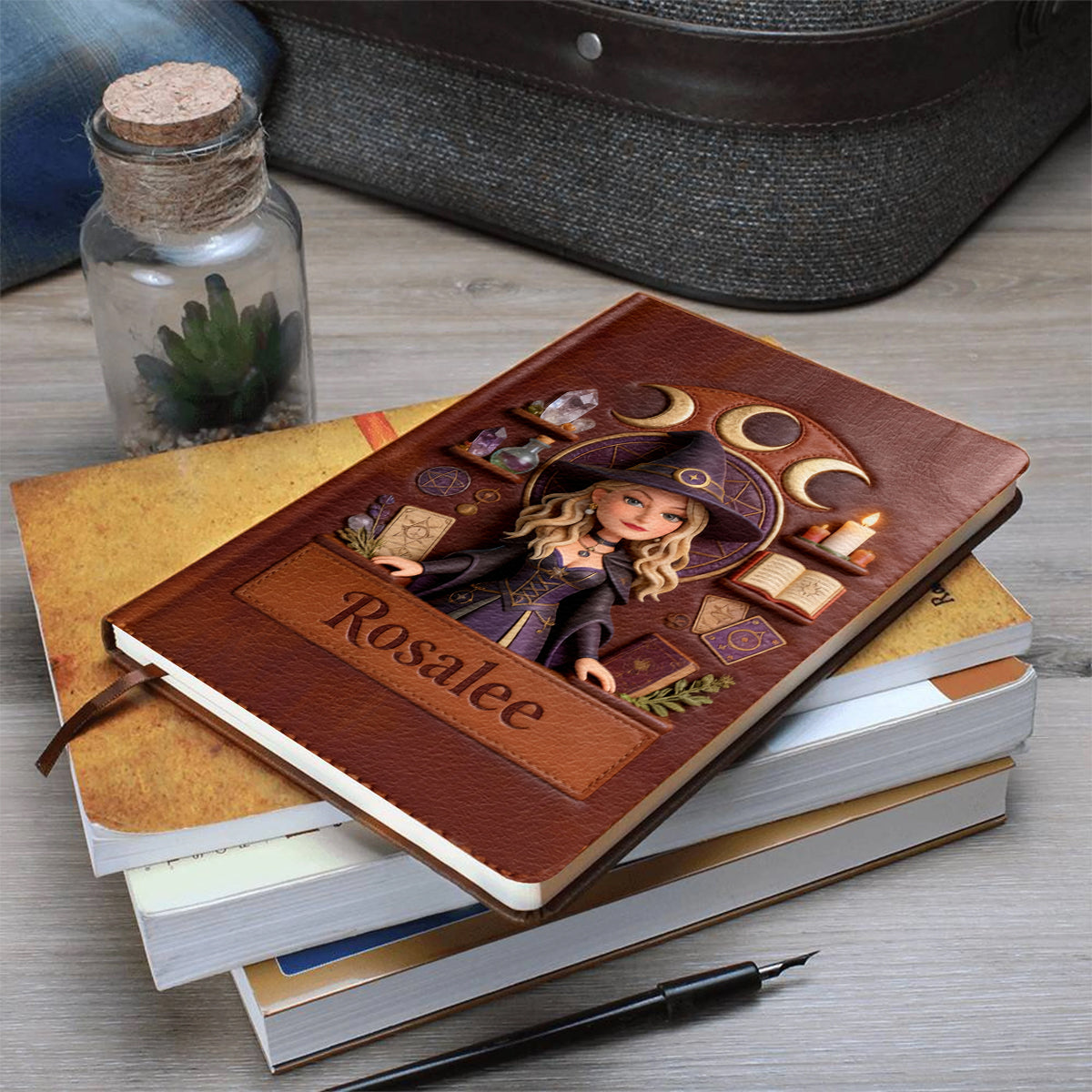 Magical Witch - Personalized Witch Leather Journal