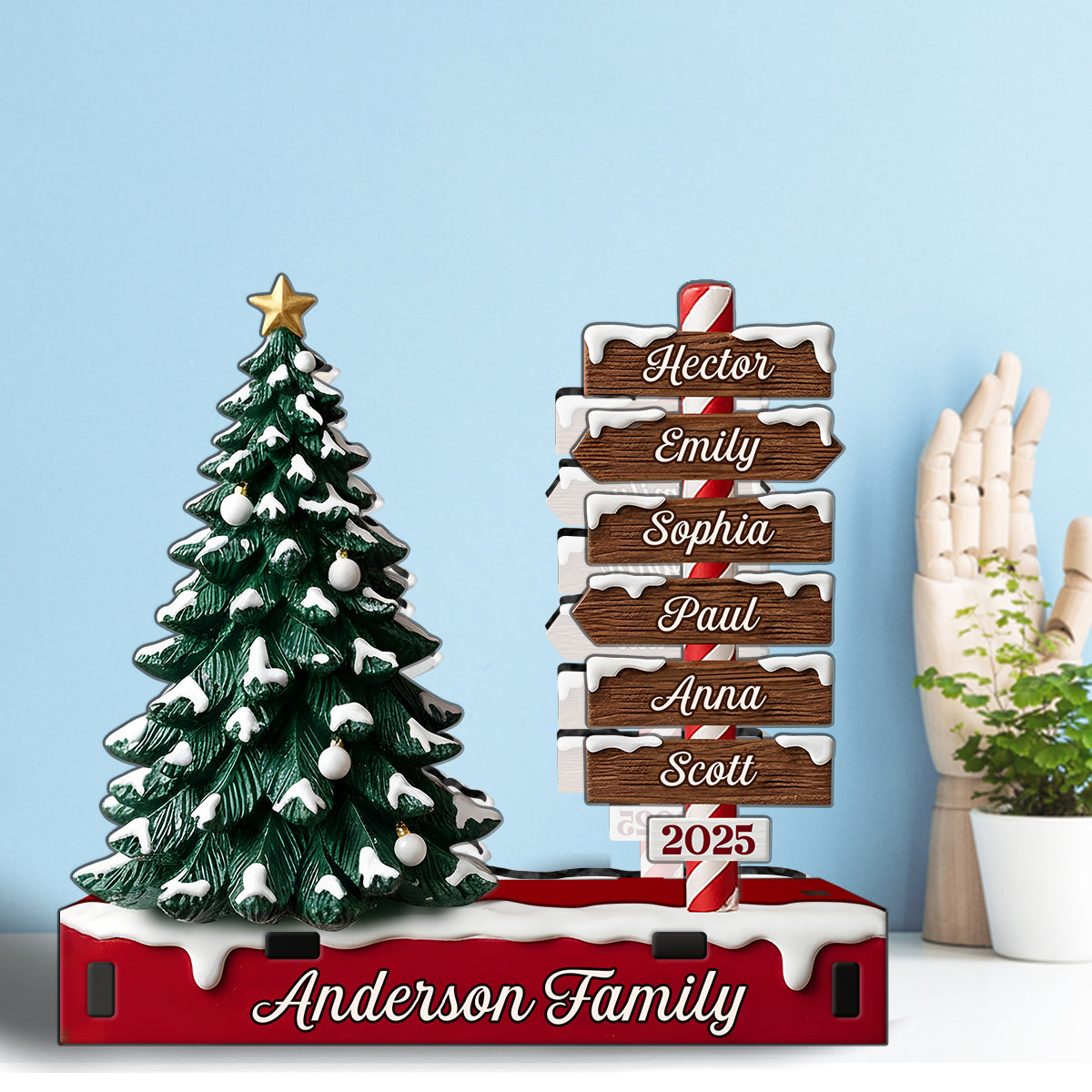 Merry Christmas Gift For Family - Personalized Family Paper Towel Holder