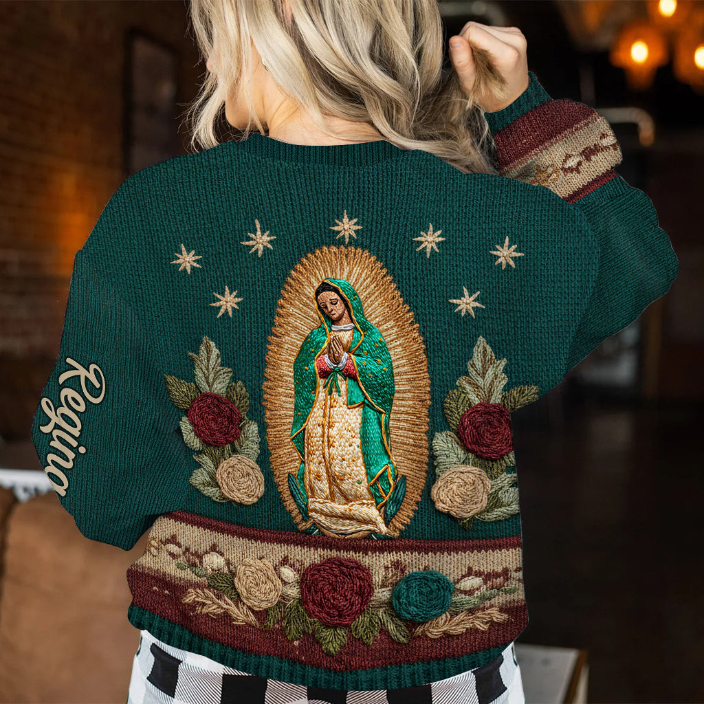Our Lady Of Guadalupe - Personalized Christian Ugly Sweater