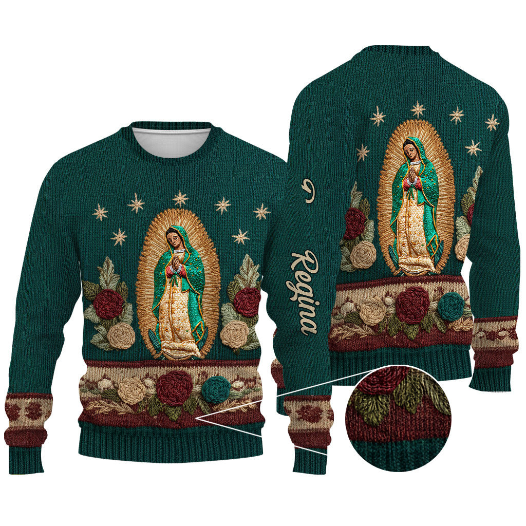 Our Lady Of Guadalupe - Personalized Christian Ugly Sweater